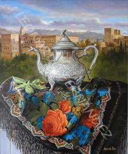 ALHAMBRA. Óleo sobre lienzo, 55x46 cm