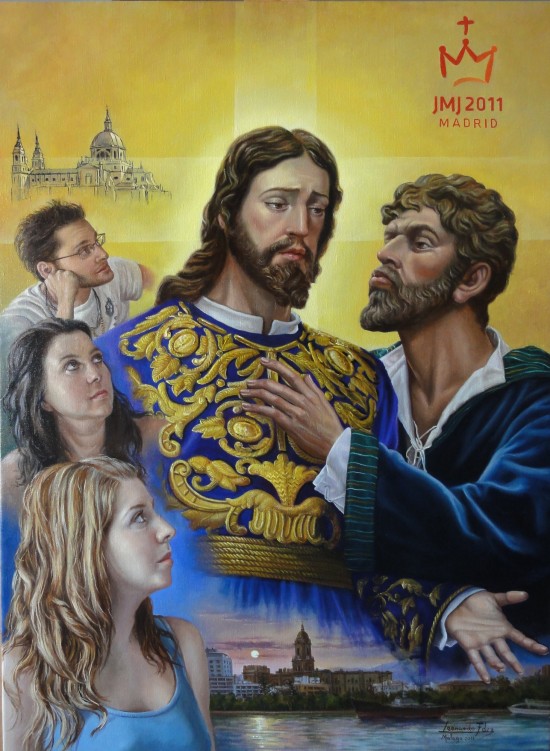 Cartel Cofradía del Prendimiento para la JMJ Madrid 2011