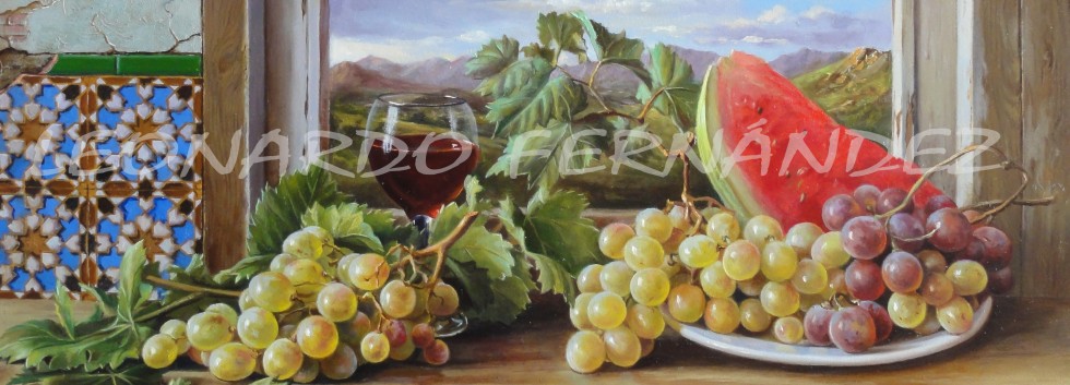 Uvas Con Paisaje